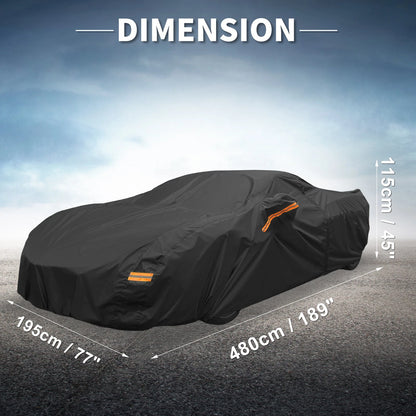Aluminum Film Waterproof Car Cover with Driver Zipper for Chevrolet Corvette
