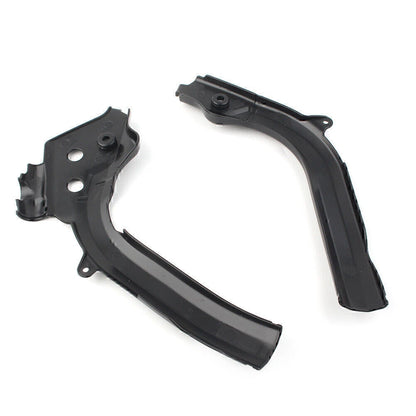 Black Plastic Frame Guards for KTM SX SXF EXC 125 250 350 450 (2016-2018)