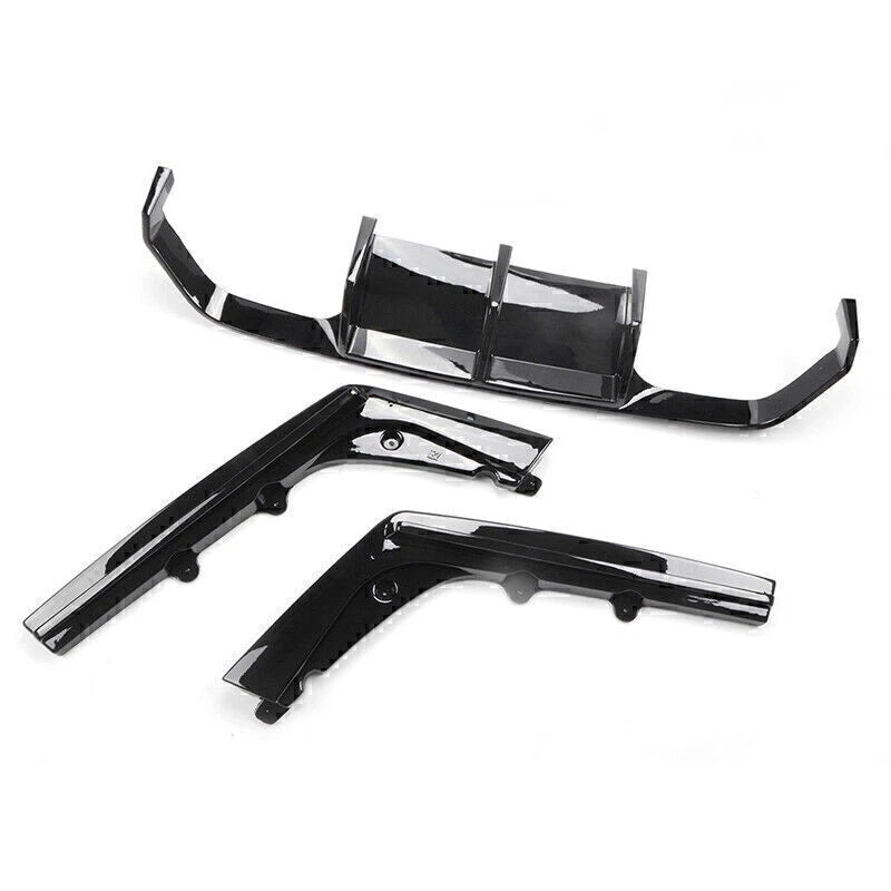 Rear Bumper Diffuser Lip & Corner Fin Covers for BMW F80 M3 F82 M4 (2015-2020)