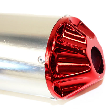 RED Exhaust Pipe Muffler System for 90cc 110cc 125cc 140cc PIT PRO Dirt Bike