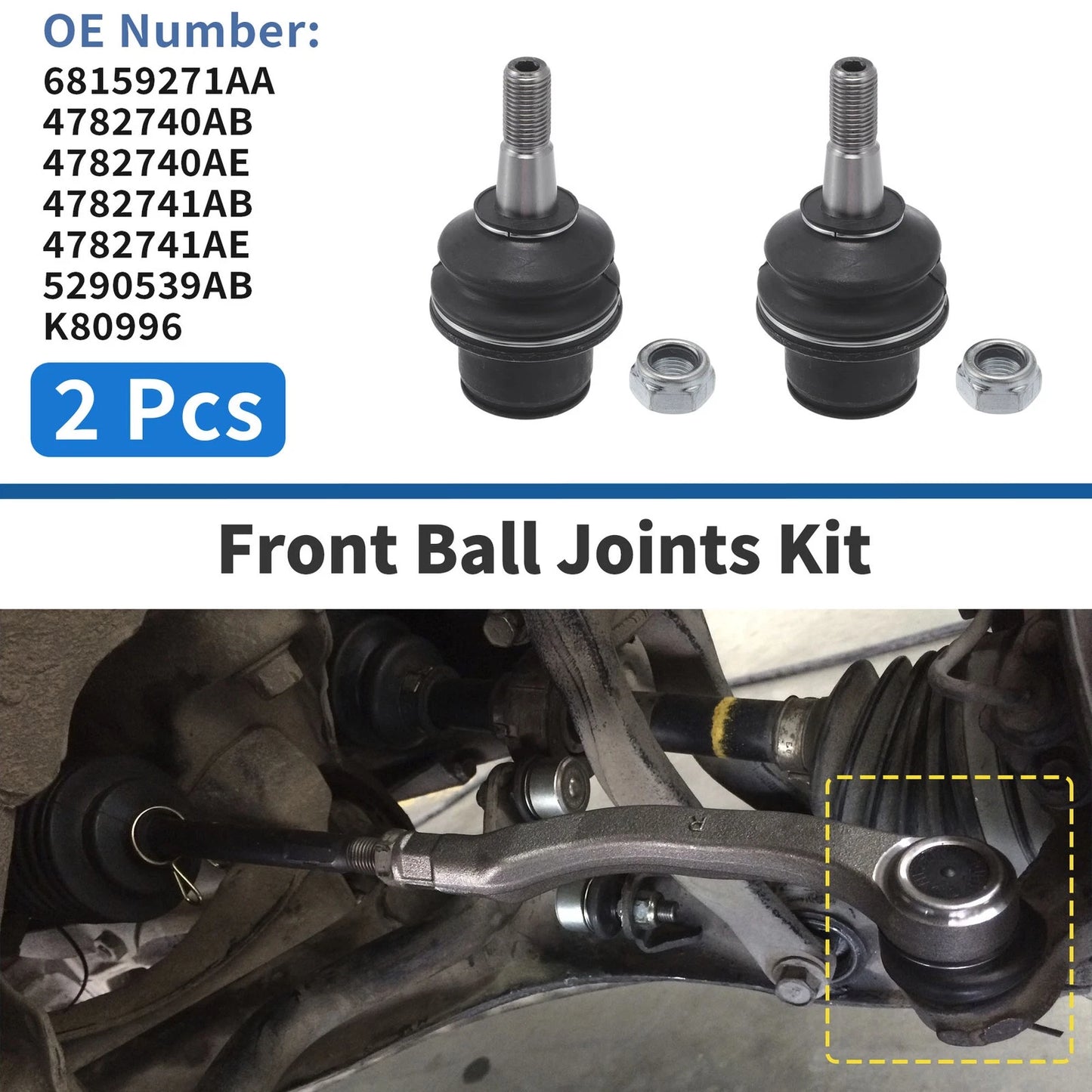 Front Lower Ball Joints for Chrysler 300C (2005-2019)