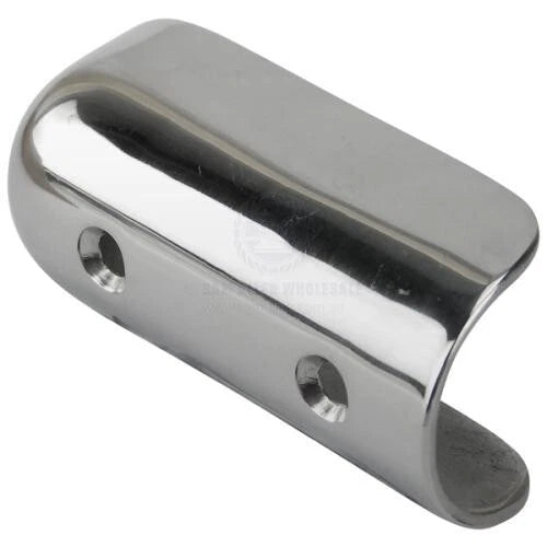 Gunwhale End Cap for 35mm Round Gunnel - 316 Stainless Steel