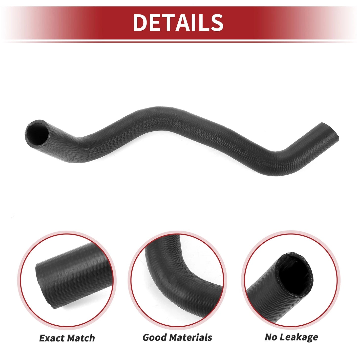Radiator Hose 2.7L for Toyota Tacoma (2005-2015) Rubber Black 1 x Piece