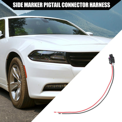 2 x Car Side Marker Pigtail Connectors for Dodge Charger (2015-2022)