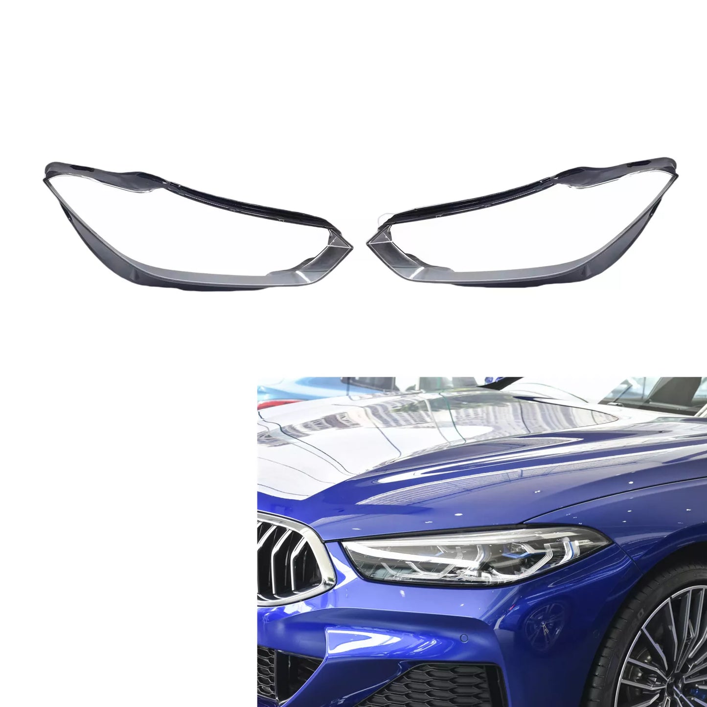 Headlight Lens Cover for BMW 8 Series G14 G15 G16 (2019-2024)