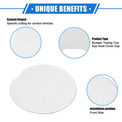 Front Bumper Tow Hook Cover for Ford Explorer (2011-2015) White