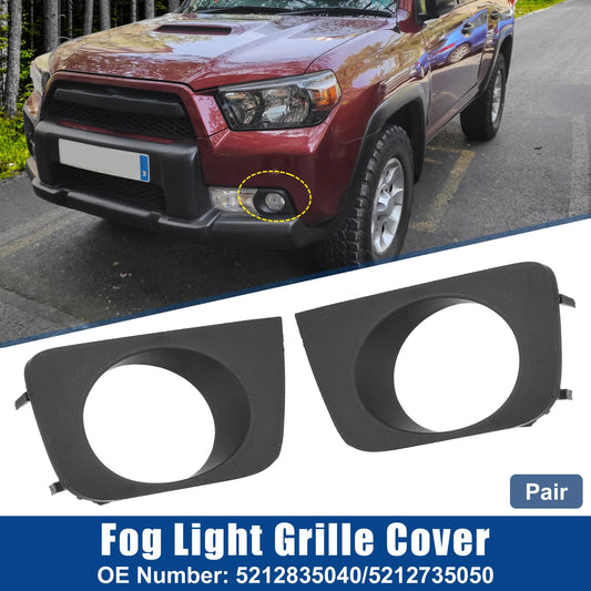 Pair Car Front Fog Light Grille Cover Trims Frame for Toyota