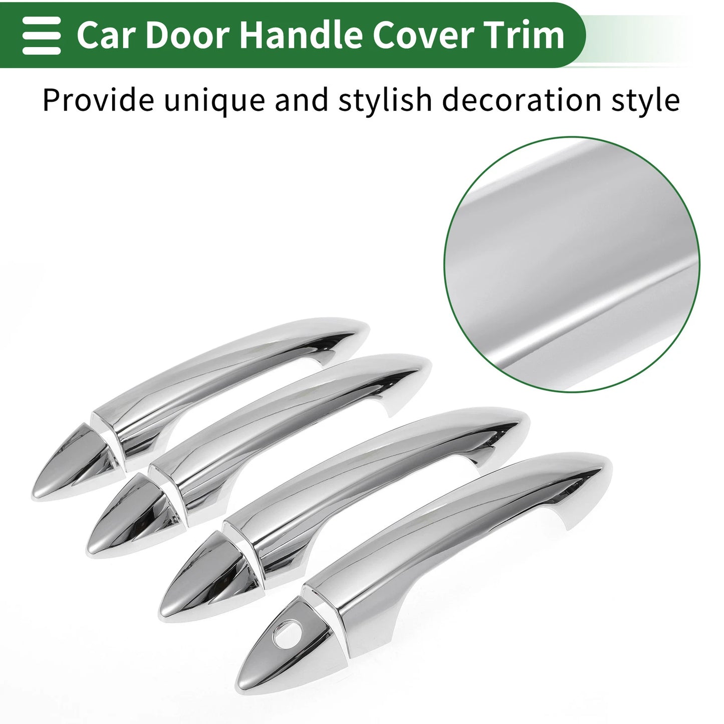 Silver Door Handle Cover Trim for Honda Accord (2018-2023)
