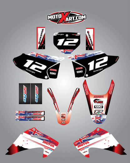 Custom Graphic Kit for Honda CRF 150F (2003-2007) - Aussie Pride Decals
