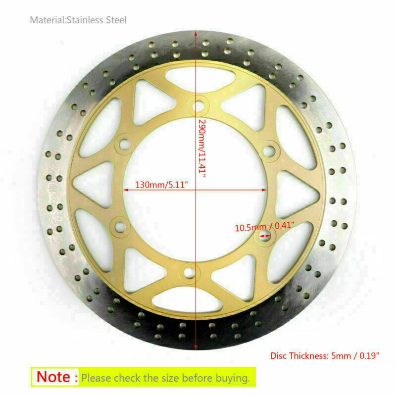 Front Brake Disc 290mm for Kawasaki Ninja 150 KRR ZX150 (2004-2013)