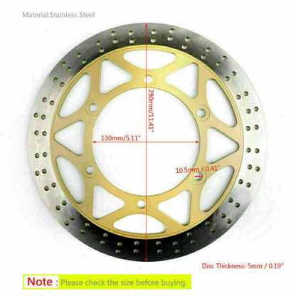 Front Brake Disc 290mm for Kawasaki Ninja 150 KRR ZX150 (2004-2013)