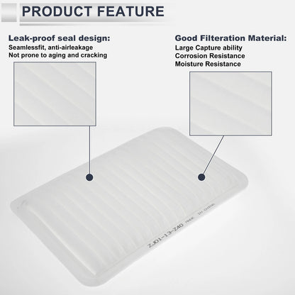 Engine Air Filter No.ZJ0113Z40 for Mazda 2 Sport Touring 1.5L L4 (2003-2007)