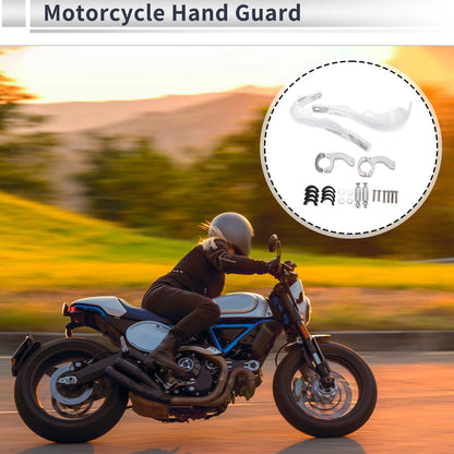1 Set Universal Hand Guard Knuckle Guard Protector White for Motorcycles