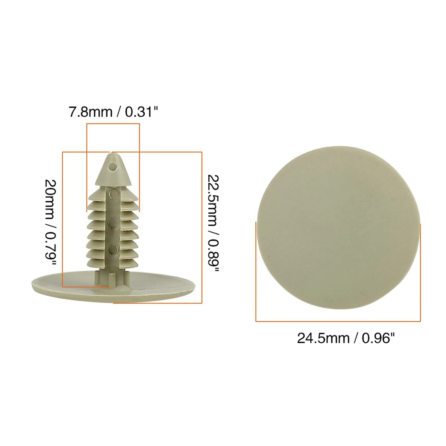 Nylon Roof Headliner Retainers for Chrysler Dodge (30)