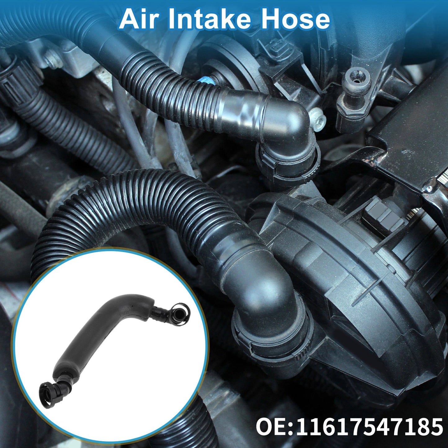 Engine Air Intake Hose for BMW 5 Series 545i E61 (2004-2009) - 1 x Piece