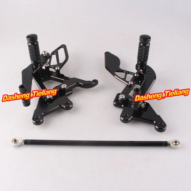 CNC Motorcycle Rearsets Footpegs for Yamaha YZF R6 (2003-2005) Black