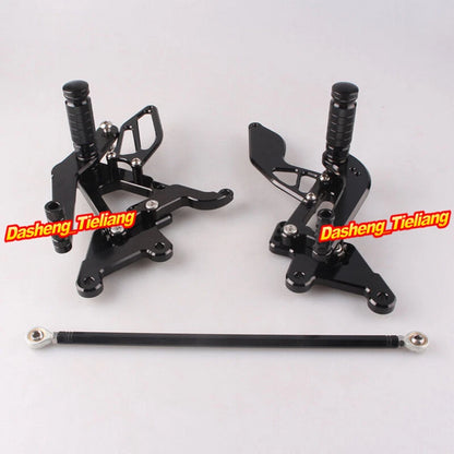 CNC Motorcycle Rearsets Footpegs for Yamaha YZF R6 (2003-2005) Black