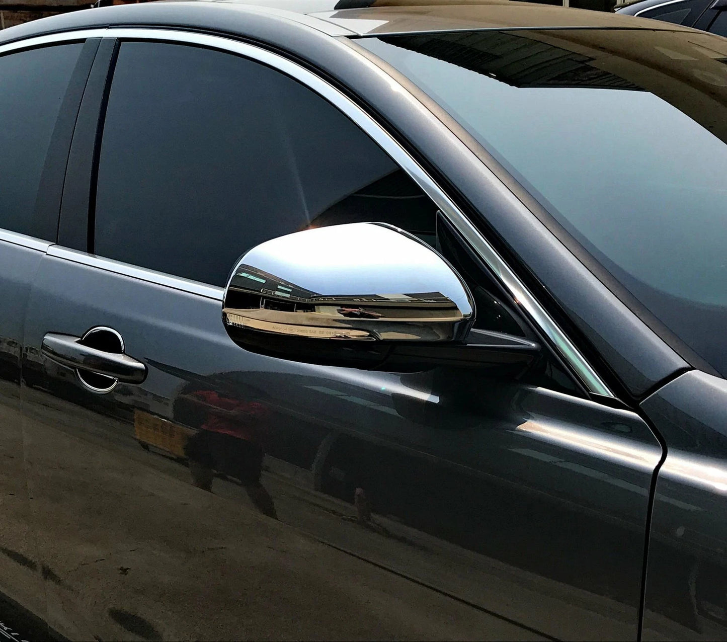 Chrome Side Door Mirror Covers for Jaguar XE X760 (2016-2020)