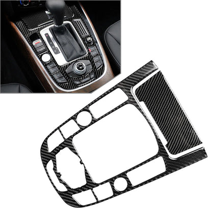 Carbon Fiber Center Console Gear Shift Panel Cover for Audi A4 A5 S4 S5 Q5 (2009-2023)