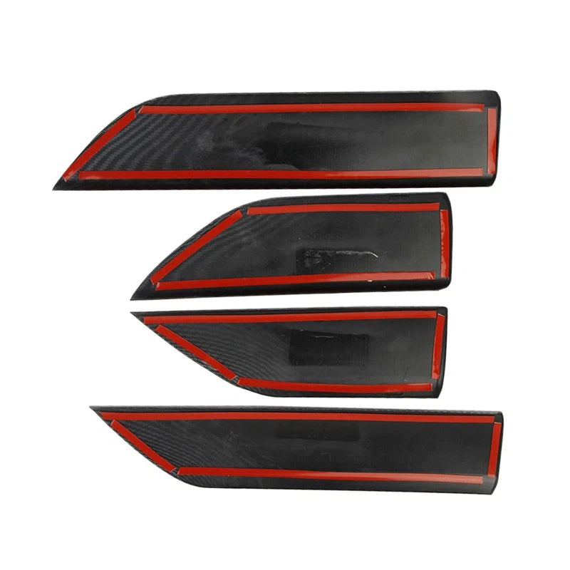 Carbon Fiber Door Panel Cover Trim for Chevy Silverado GMC Sierra (2014-2023)