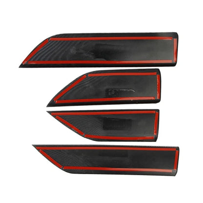 Carbon Fiber Door Panel Cover Trim for Chevy Silverado GMC Sierra (2014-2023)