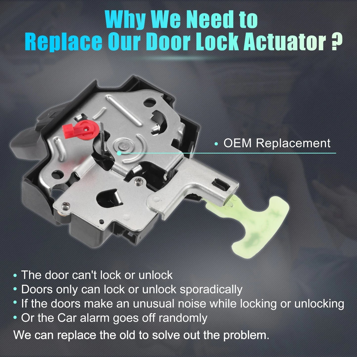 Rear Liftgate Door Lock Actuator Motor for Toyota Yaris (2007–2016)