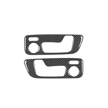 Carbon Fiber Electric Seat Adjusters Knob Cover Trim Fit For BMW X3 X4 G01 G02