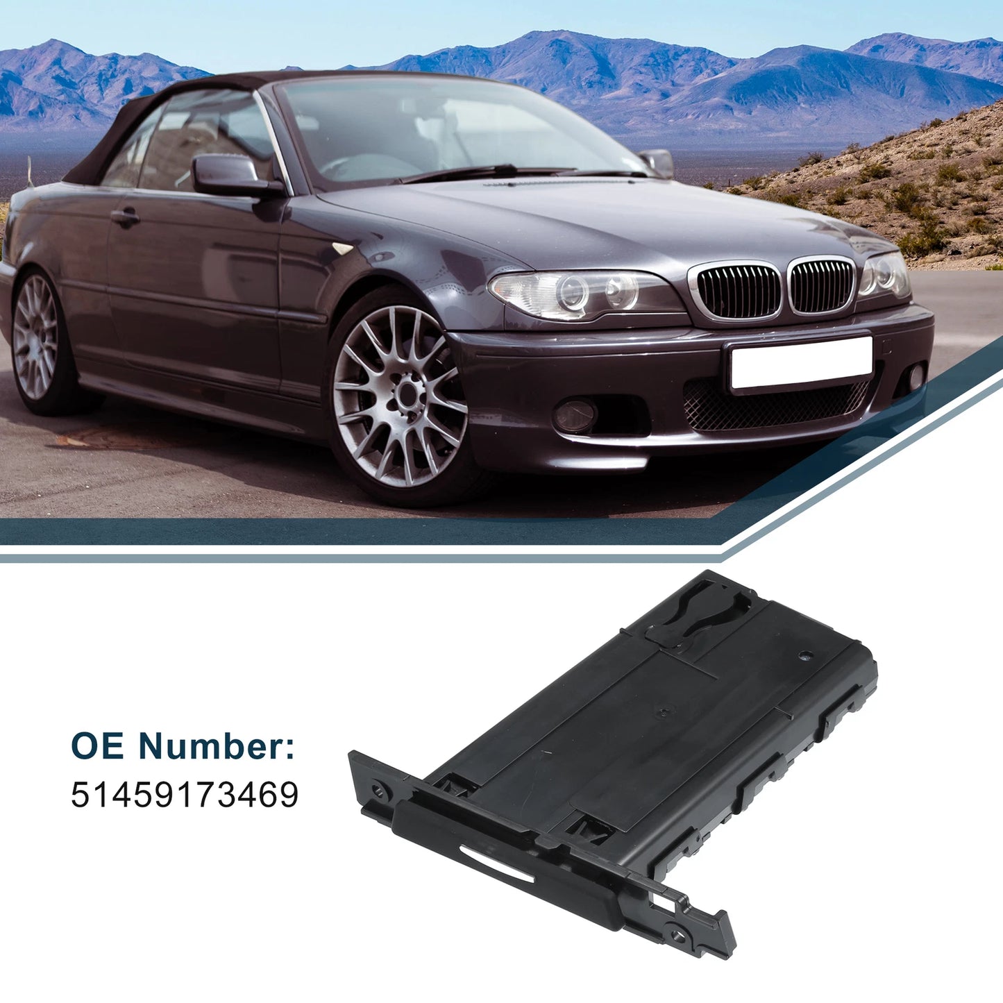 Cup Holder for BMW 325xi 2006 (2006) - Practical Drink Holder in Black
