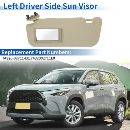 Left Side Sun Visor for Toyota Corolla (2007–2013)