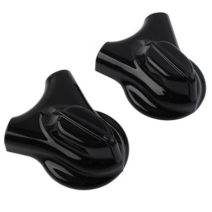 Black Rear Swingarm Axle Covers for Harley Heritage Softail (2008-2017)