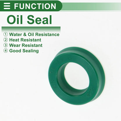 Oil Seal 15x25x6mm 5 Pcs Seal Ring Rotary Shaft Seal TPU