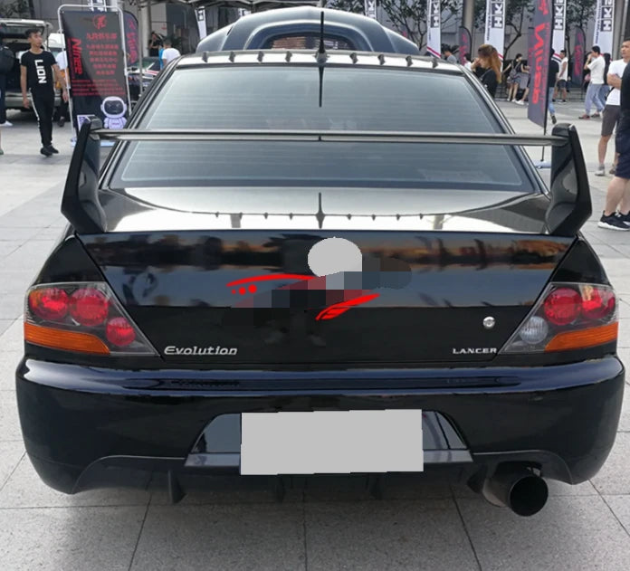 Rear High Wing Trunk Spoiler for Mitsubishi Lancer Evolution 2003-2007 Unpainted