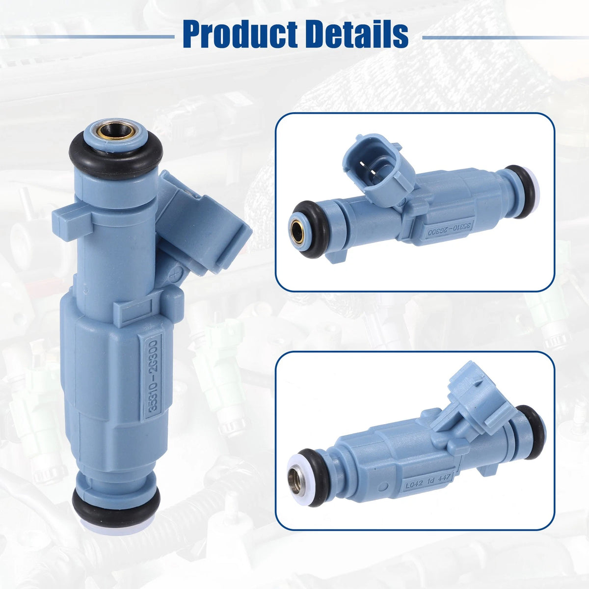 4 x Fuel Injector Nozzles for Hyundai Sonata 2.4L (2010-2015)