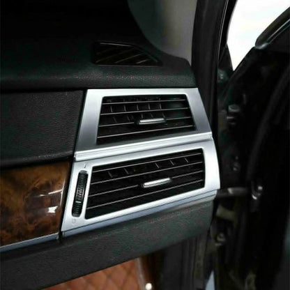 2 x Chrome Air Conditioning Socket Frame Trim for BMW X5 X6 (2008-2013)