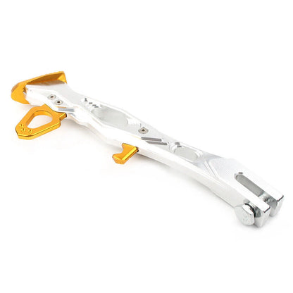 CNC Foot Side Stand Support Leg Kickstand for Universal Motorcycle Silver Gold