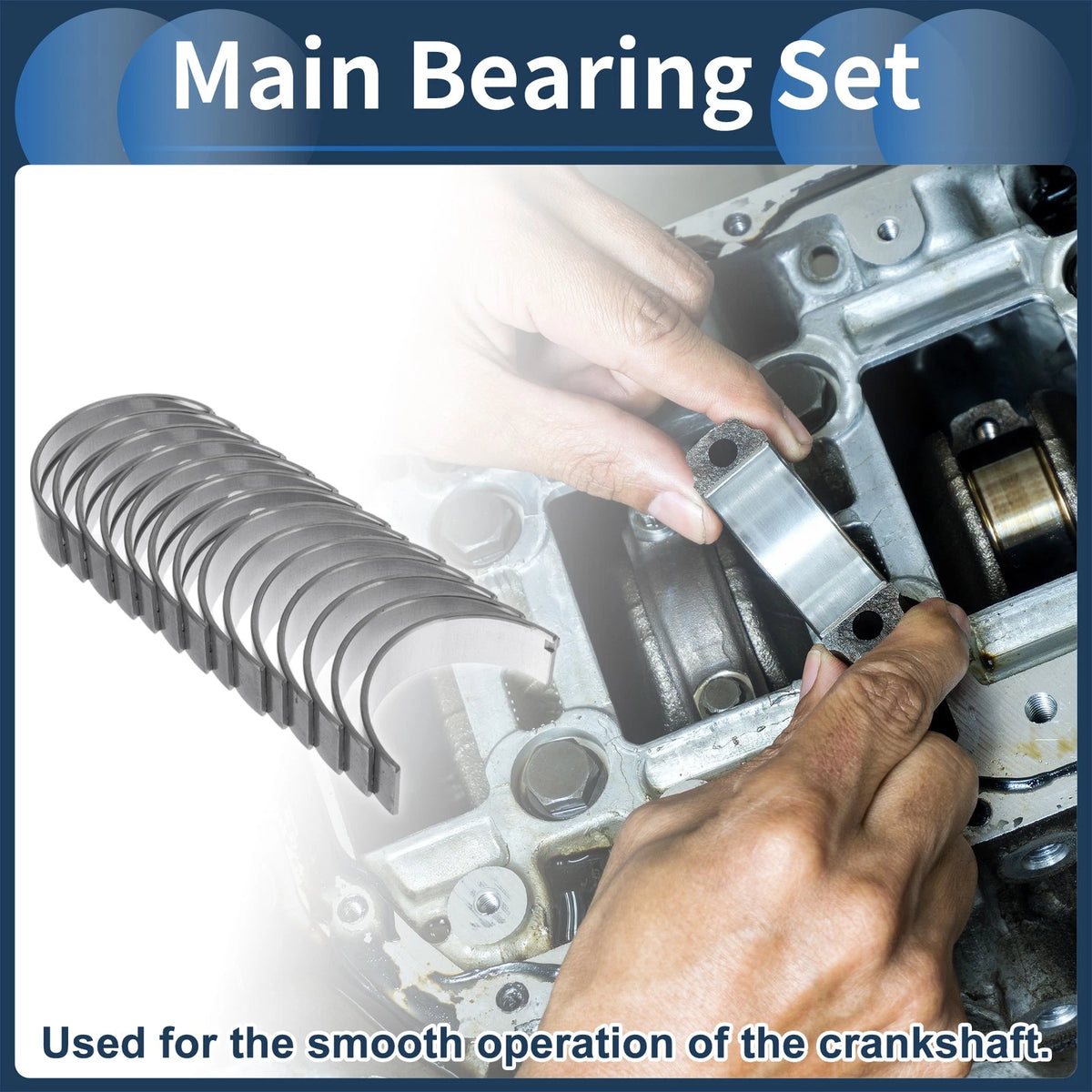 Main Bearing Set for Toyota Cressida (1984-1988) - 14 Pcs