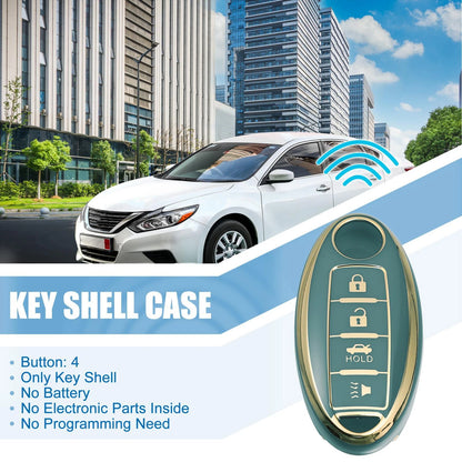 Silicone Car Smart Key Fob Case Cover for INFINITI QX80 (2014-2014)