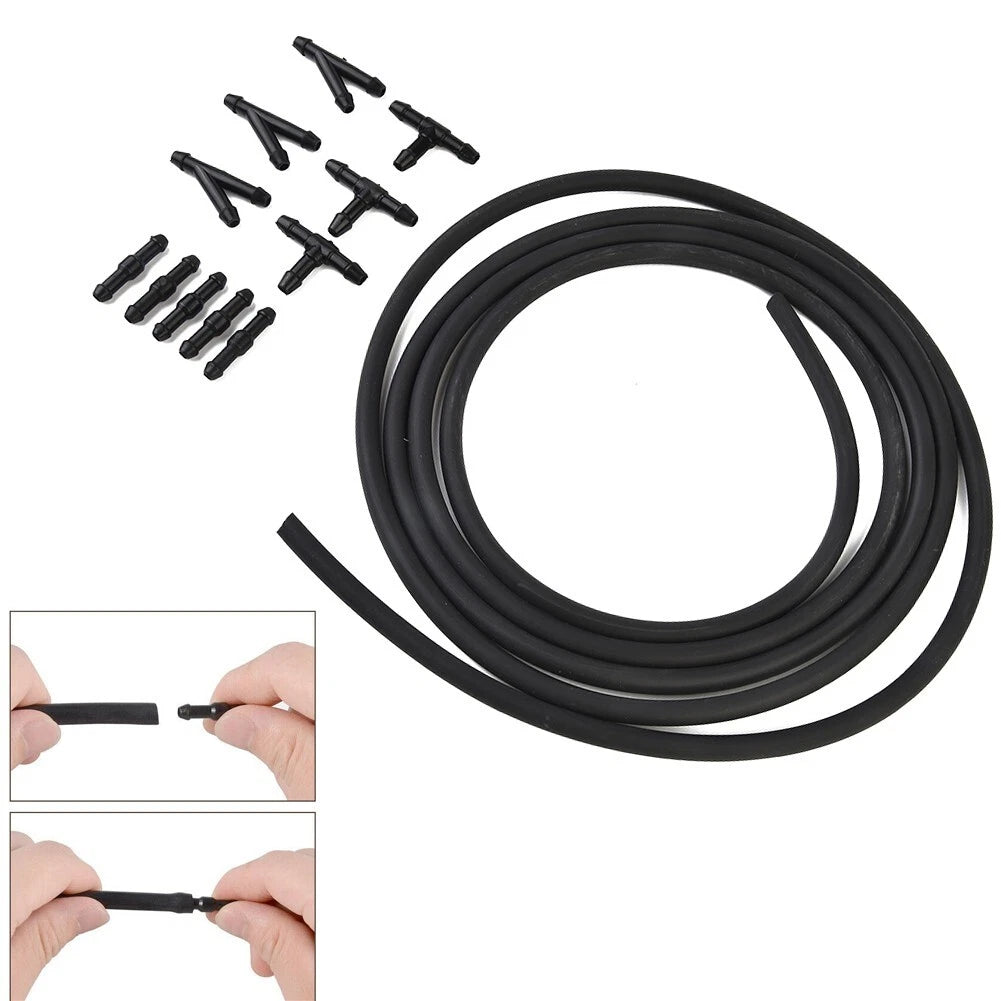 Windscreen Washer Hose Connectors Straight, T-Piece for Car