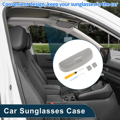 Sunglasses Case for Mitsubishi Outlander Eyeglasses Holder Storage Box Grey