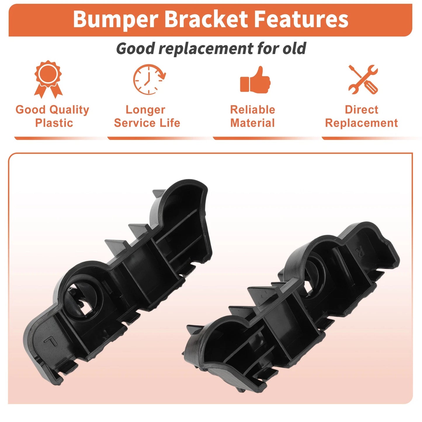 Bumper Bracket for Nissan Maxima Sedan (2009-2015) 1 Pair