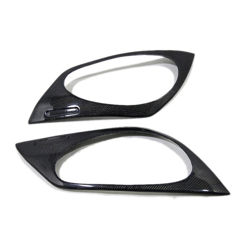Carbon Fiber Front Bumper Headlight Cover Trim for 2003-2006 Nissan 350Z