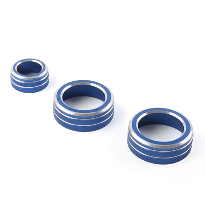 3 x AC Climate Control Knob Cover Trim for Honda CR-V (2017-2022) Blue