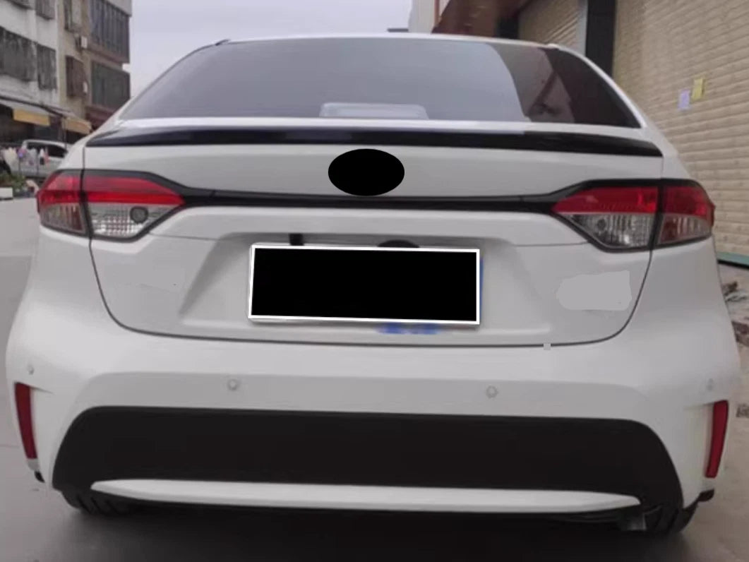 ABS Rear Trunk Spoiler Wing Lip for Toyota Corolla Sedan 2020-2024 Glossy Black
