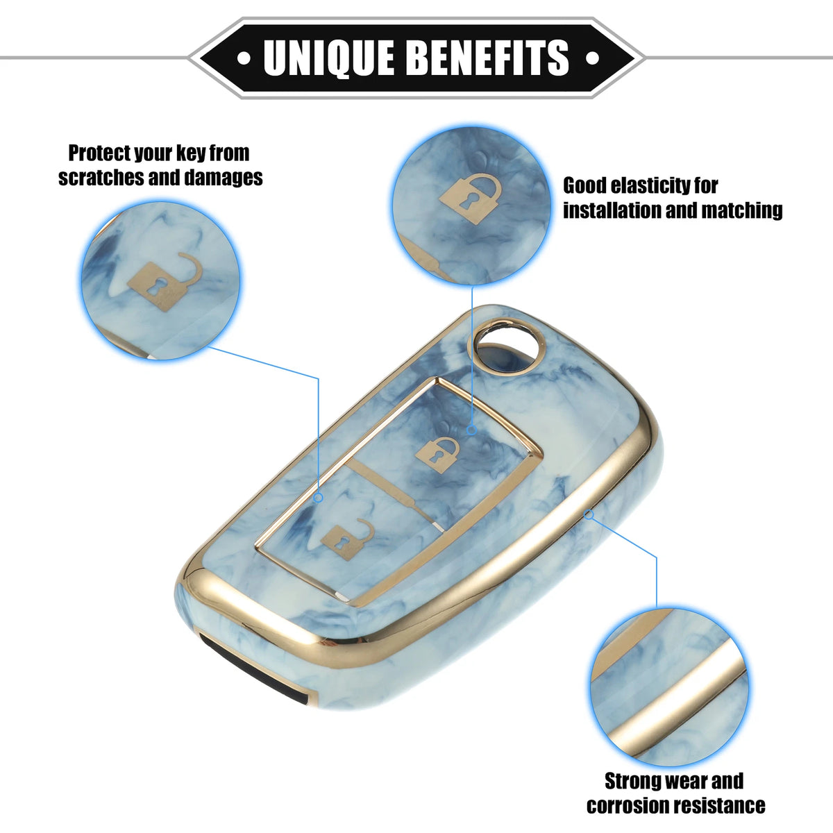 Smart Key Fob Case Cover for Nissan Rogue, Frontier (2014-2023)