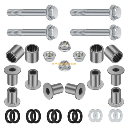 2 x Front A Arm Bushing Bearing Seal & Bolt for Z400 LTZ400 KFX400 DVX 400