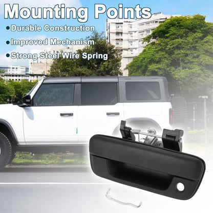 Tailgate Handle Bezel for Chevrolet Colorado Door Handle with Key Hole for GMC