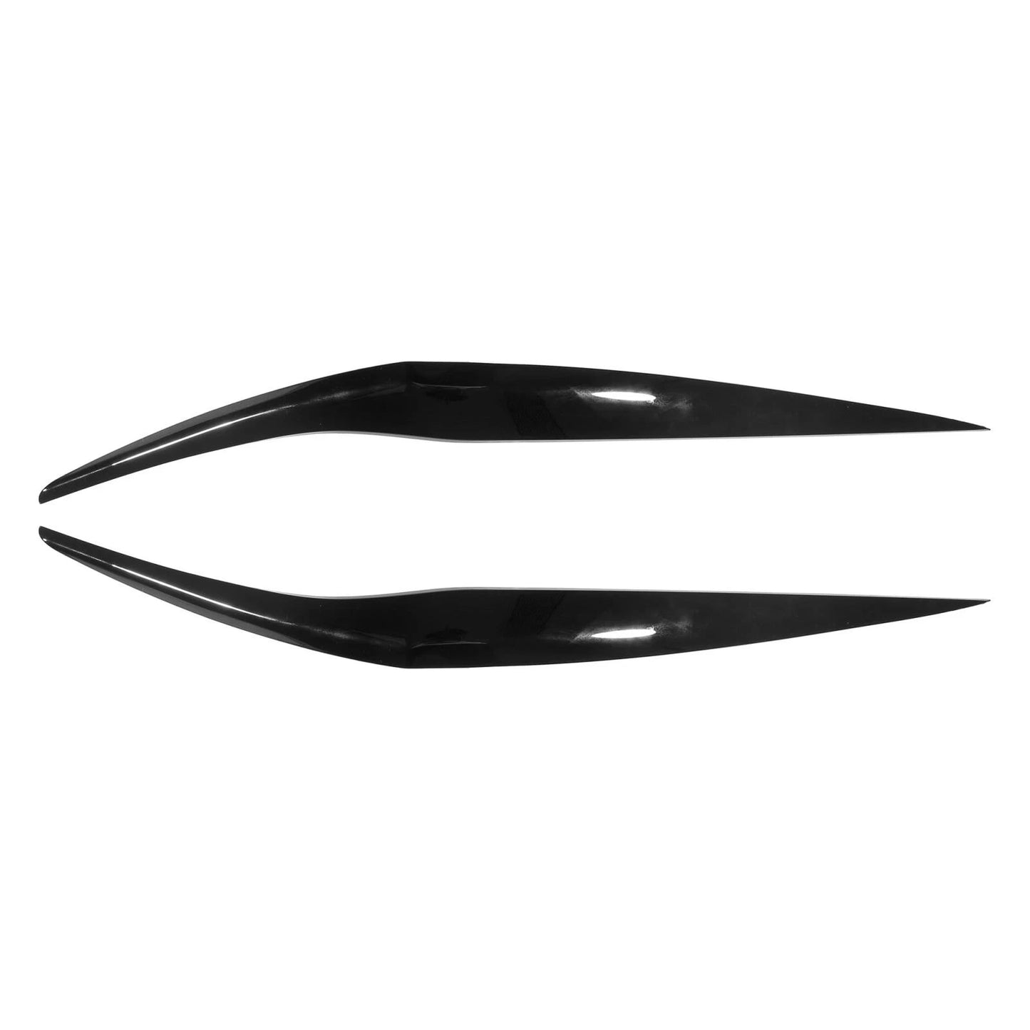 Headlight Eye Lid Cover 2 x Black for Ford Fiesta (2013-2016)