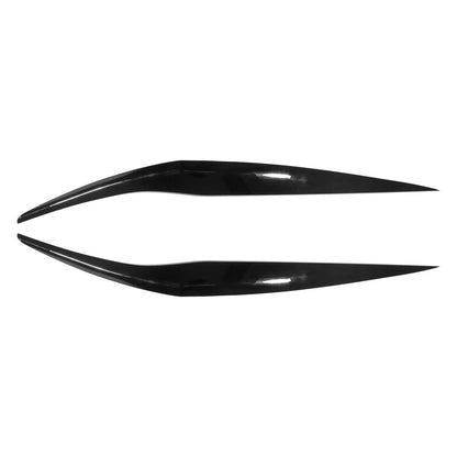 Headlight Eye Lid Cover 2 x Black for Ford Fiesta (2013-2016)