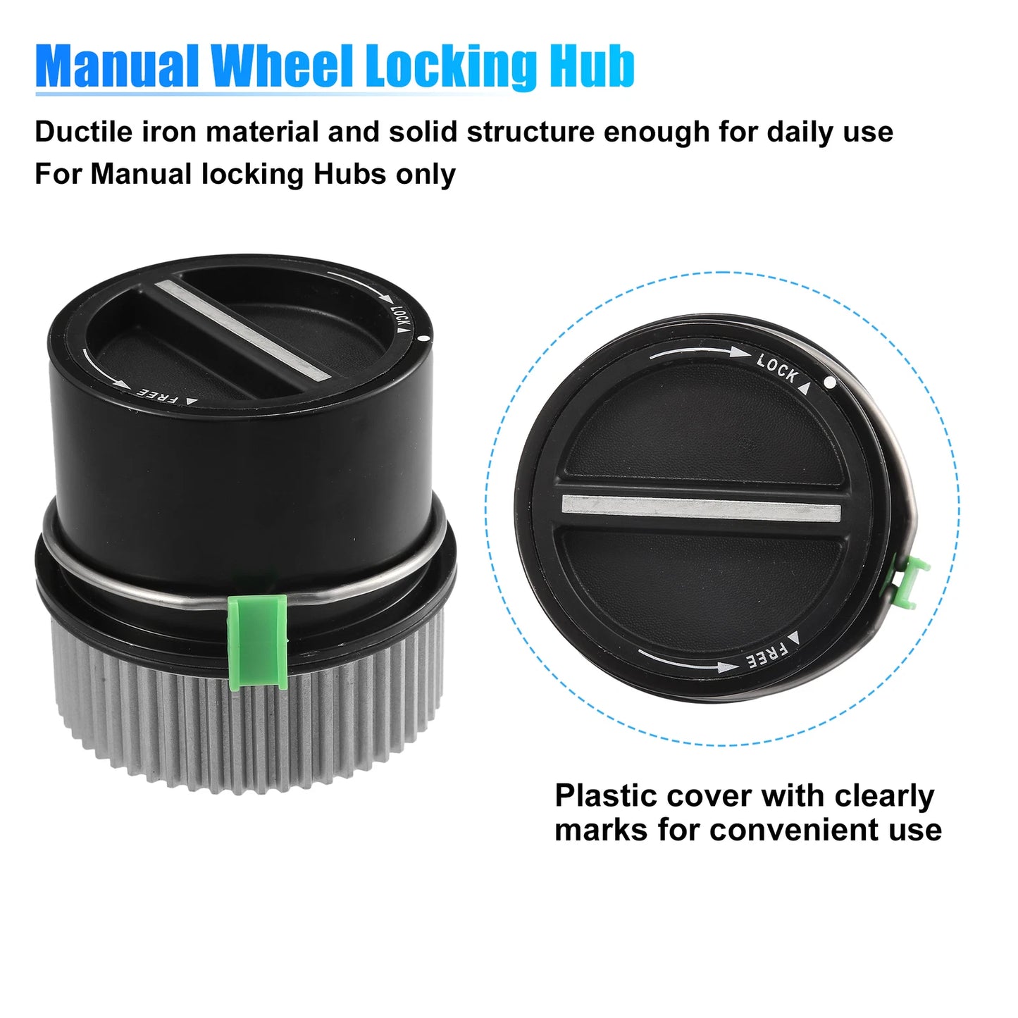 4WD Front Manual Wheel Locking Hub Axle Actuator for Ford (2000-2004)