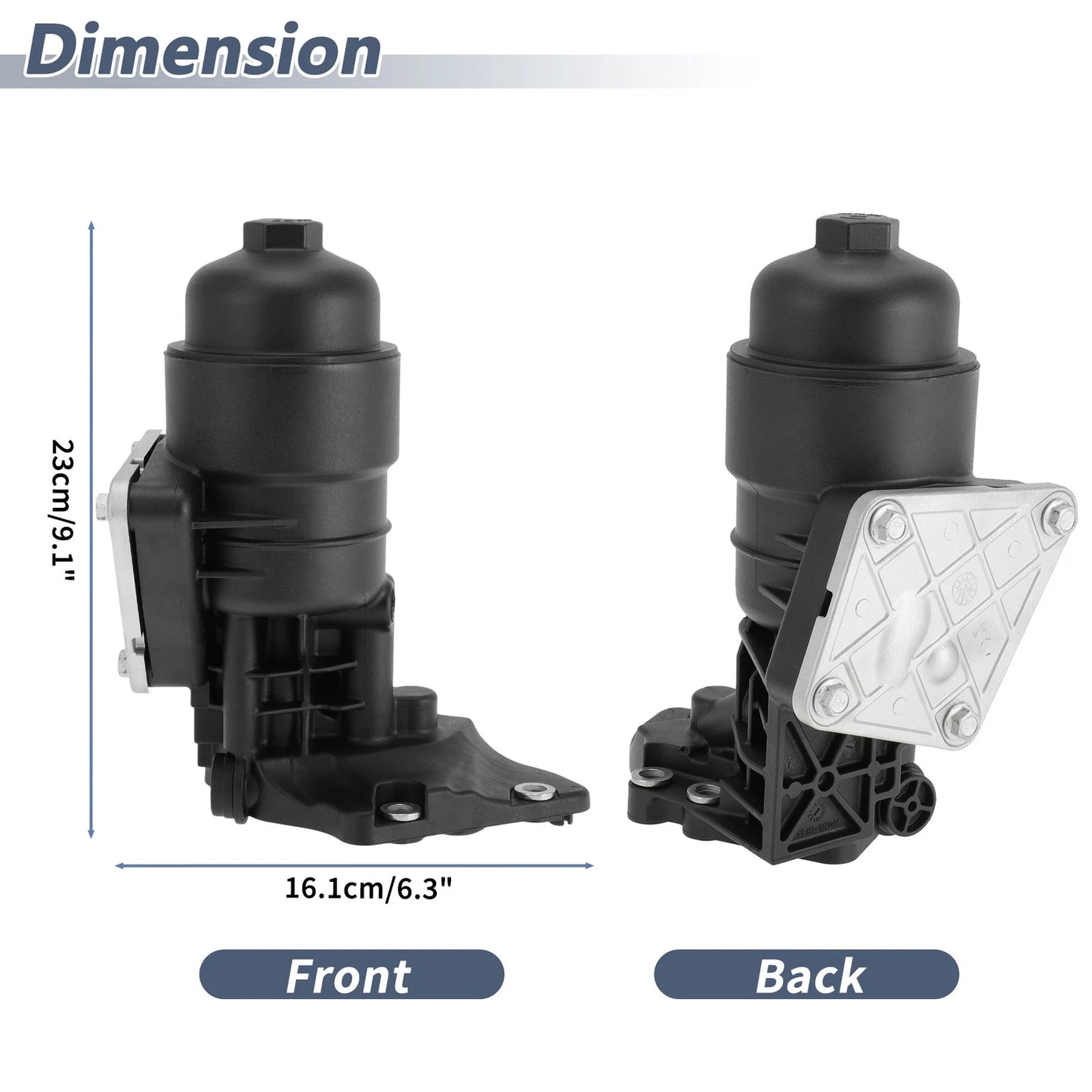 Oil Filter Housing for Hyundai Santa Fe, Kia Sorento 3.3L, 3.5L (2006-2012)